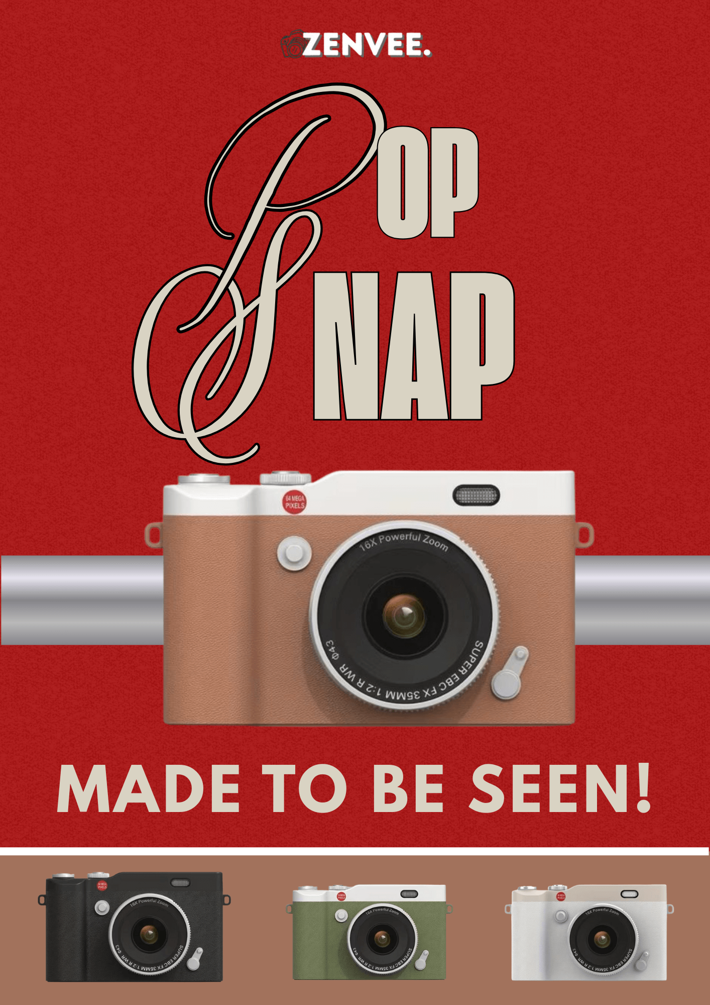 ZenVee™ PopSnap Toffee Grain