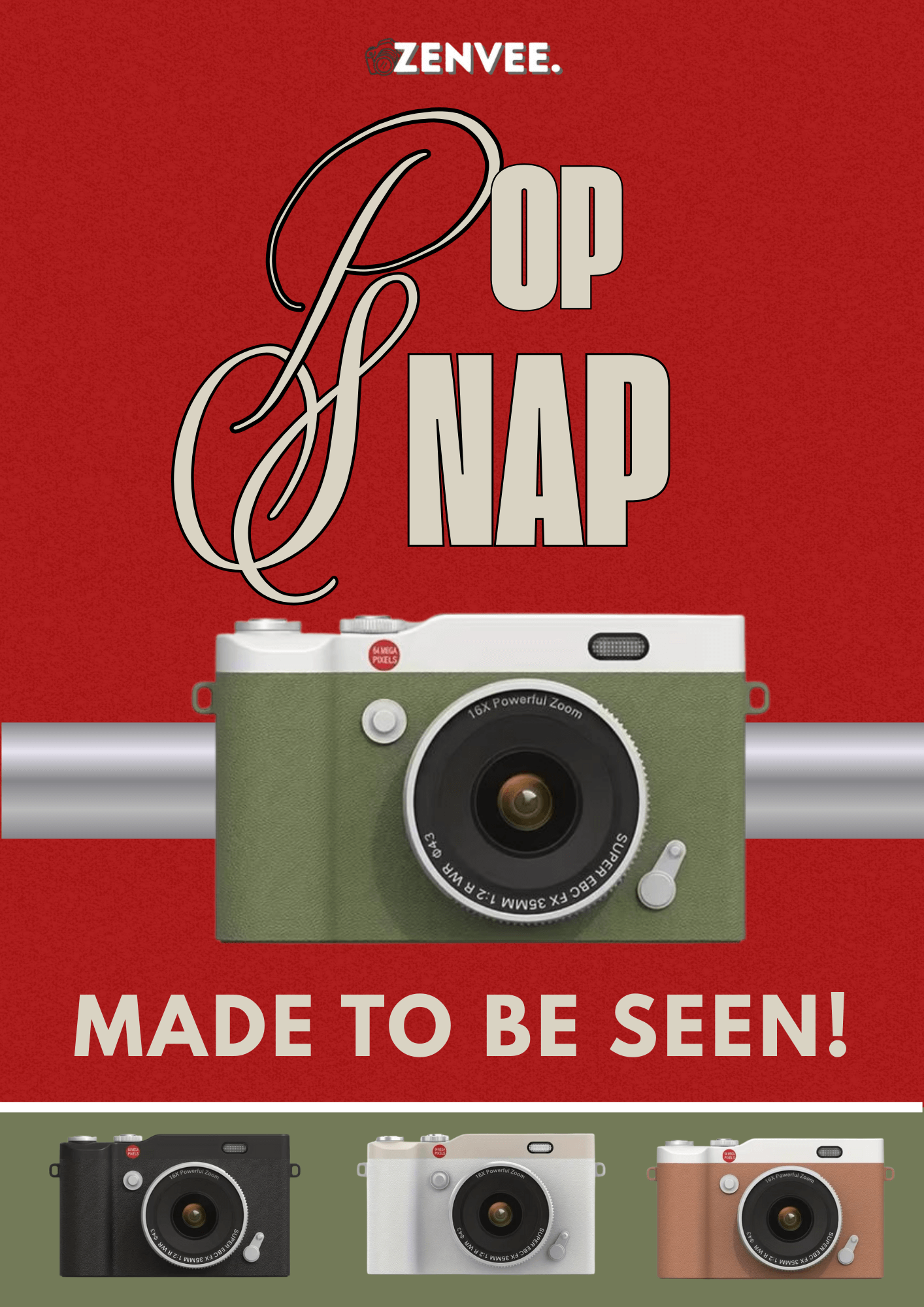 ZenVee™ PopSnap Moss Luxe