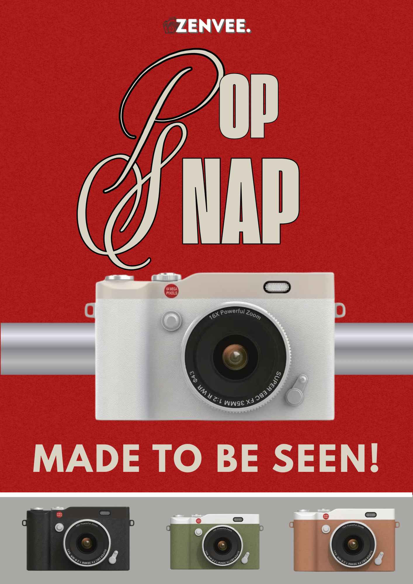 ZenVee™ PopSnap White Pearl